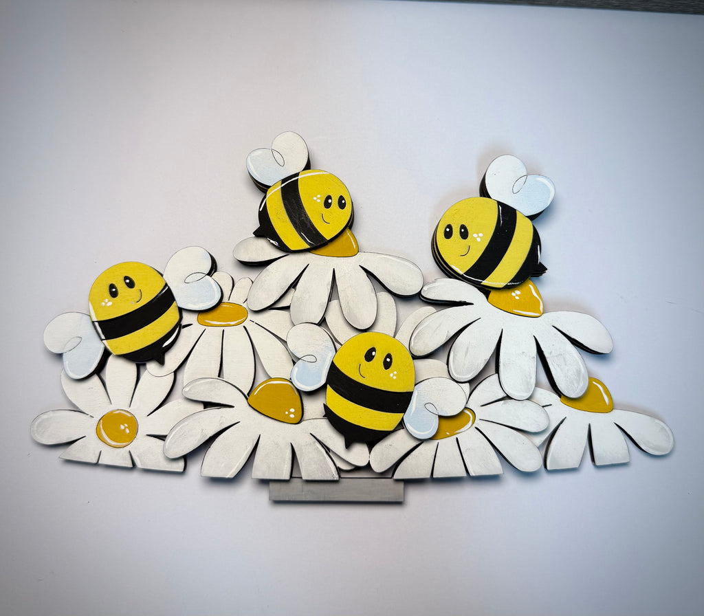 Daisies & Bees Basket Topper-Large