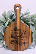 “Bless the Food” board with handle