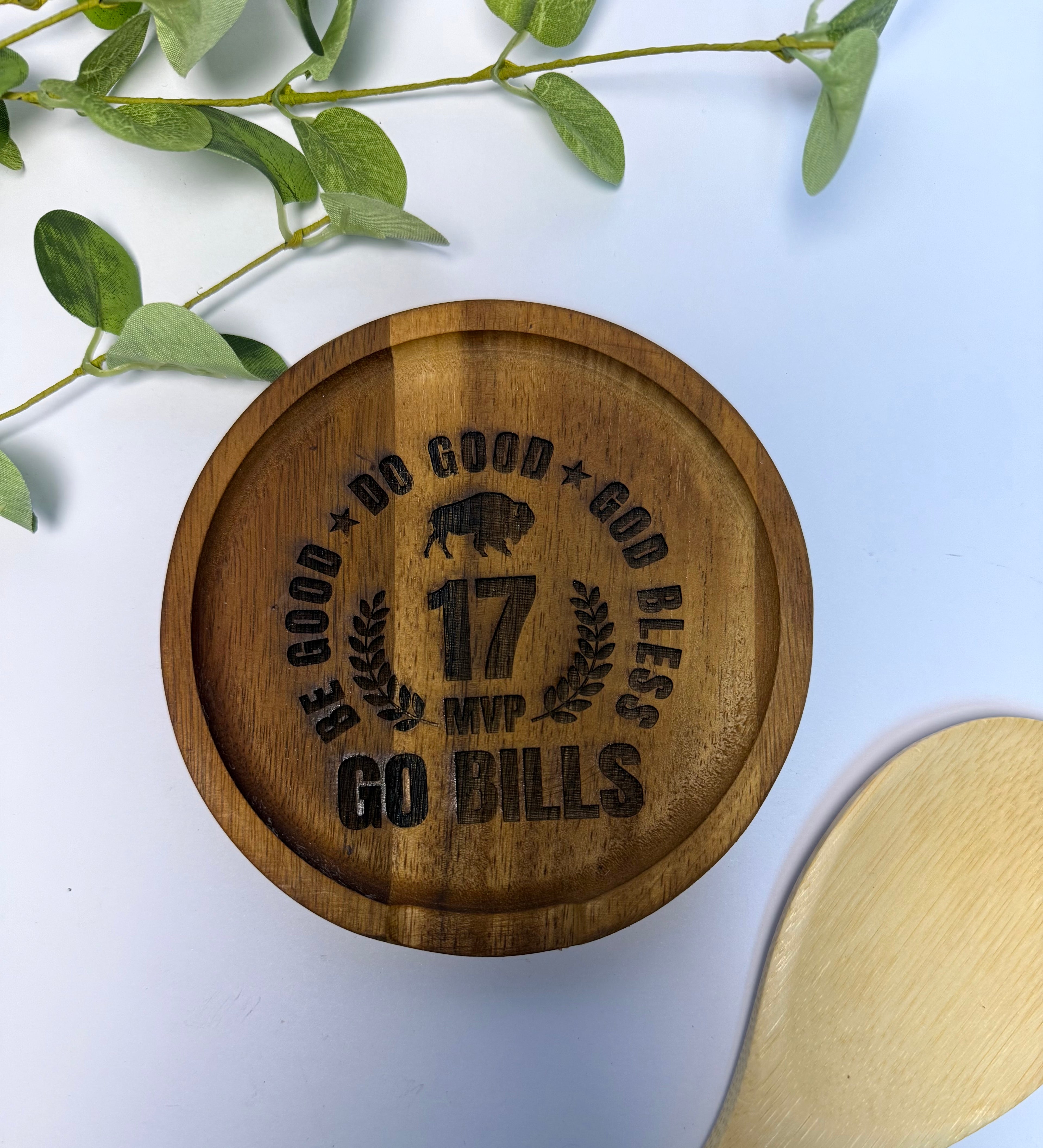 Wooden Spoon Rest- Do Good…Go Bills