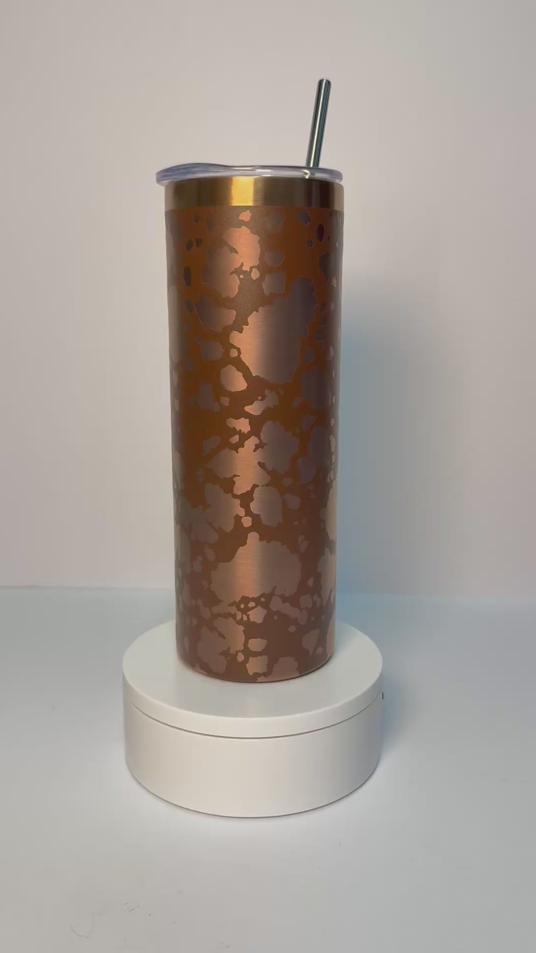 20oz Cow Hide Engraved Tumbler