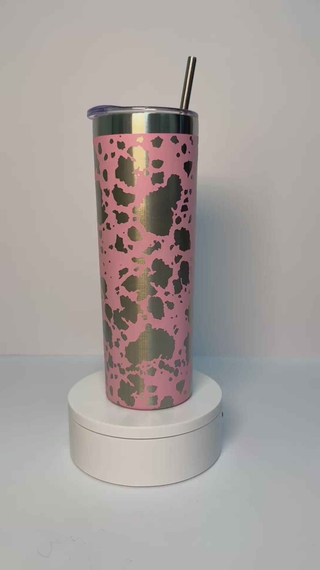 20oz Cow Hide Engraved Tumbler